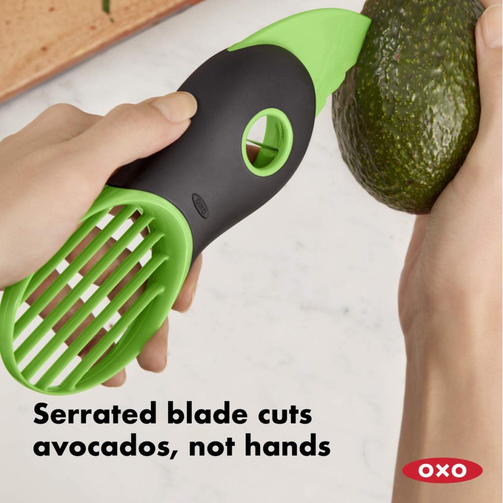 3 in 1 Avocado Slicer Avocado Denuclear Separator Stainless Steel with Comfort-Grip Handle 